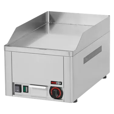 Fry-top griddle plate 32x48 electric chromed smooth counter top 230 V | REDFOX - FTHC 30 E