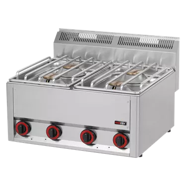 Cooking range gas 4x burner without cabinet | REDFOX - SP 60 GLS