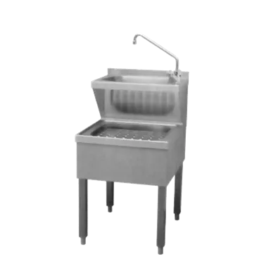 Janitorial sink combined with tap feet 60 cm | REDFOX - VKN 60 B