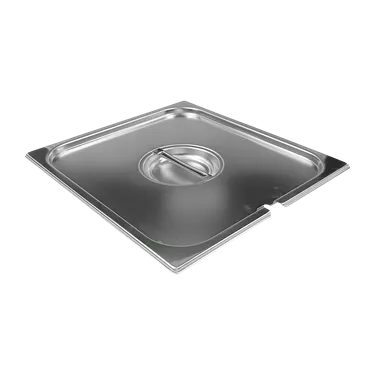 Lid GN 2/3 notched for spoon stainless steel | REDFOX - VGN 2/3 N