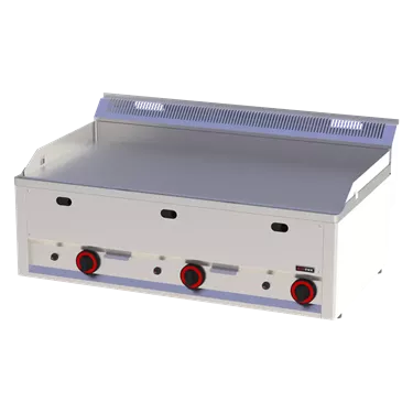 Fry-top griddle plate 97x48 gas smooth without cabinet | REDFOX - FTH 90 GL