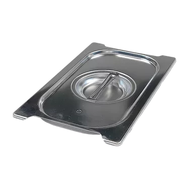 Lid GN 1/4 gasket handles stainless steel | REDFOX - VGN 1/4 SU