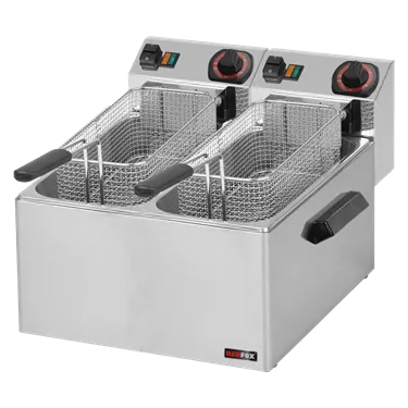 Fryer for fish electric 2 baskets 0,43 kW/l, 8+8 l counter top 230 V | REDFOX - FE 88