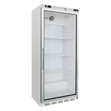 Cooling cabinet 570 l, glass door, white | REDFOX - DR 600 G