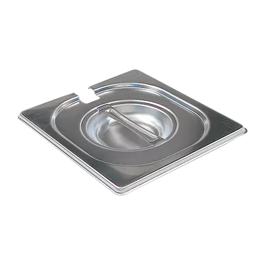 Lid GN 1/6 notched for spoon stainless steel | REDFOX - VGN 1/6 N