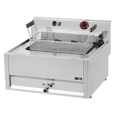 Electric fryer 0,56 kW/l, 16 l on cabinet 400 V | REDFOX - FE 66 ELT
