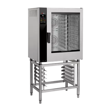 Electric convection oven reinforced version Direct steaming Color touch screen Right-hinged door 10x GN 1/1 | REDFOX - MPDN 1011 X ER