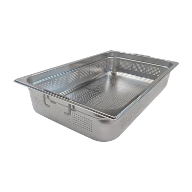 GN container perforated GN 1/1 - 100 handles stainless steel | REDFOX - GND 1/1-100 U