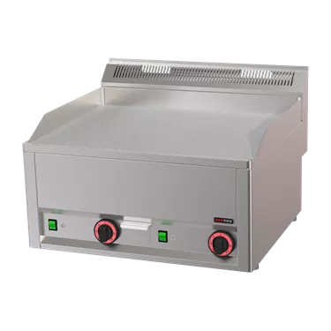 Fry Top Griddle 65x48 electric durable chrome smooth without cabinet 400 V | REDFOX - FTHC 60 EL