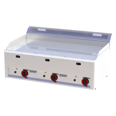 Fry-top griddle plate 97x48 gas chromed smooth without cabinet | REDFOX - FTHC 90 GL