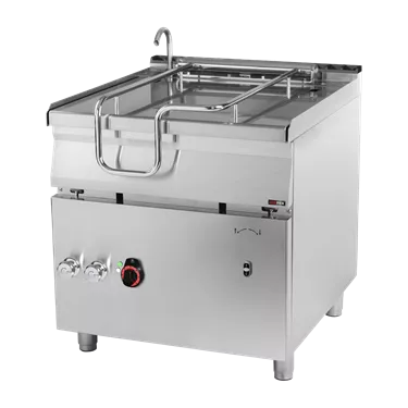 Tilting bratt pan motorized electric 80 l stainless steel bottom | REDFOX - BRM 90/80 E/N