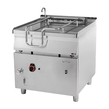 Automatic tilting pan gas 80 l with stainless steel bottom | REDFOX - BRM 90/80 G/N