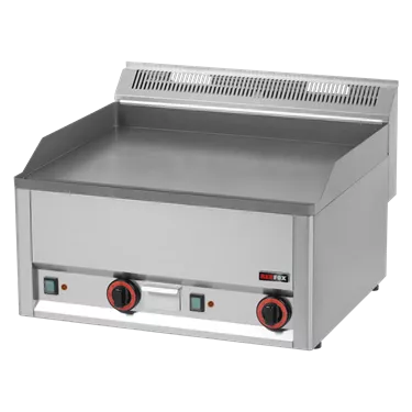 Fry-top griddle plate 65x48 electric smooth without cabinet 400 V | REDFOX - FTH 60 EL